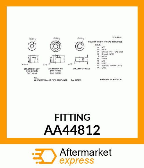 1/2" FNPT BULKHEAD FITTING AA44812