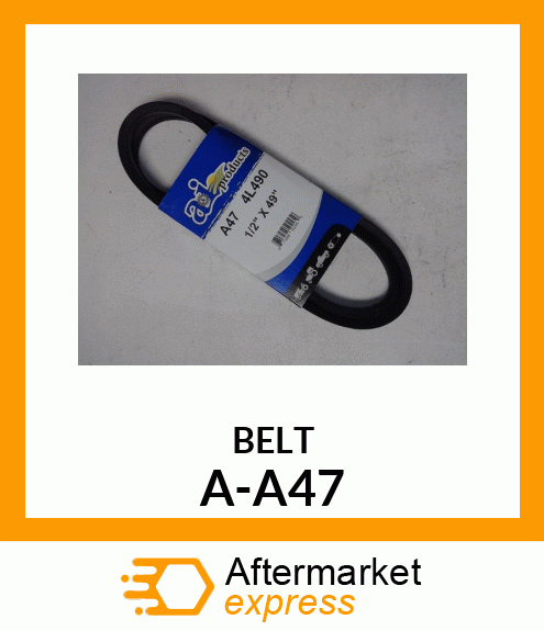 V-Belt - A-SECTION BELT (4L490) A-A47