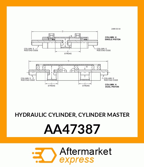 Hydraulic Cylinder AA47387