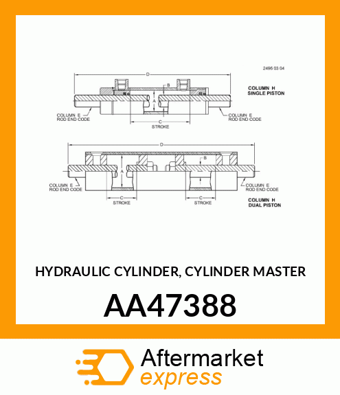 Hydraulic Cylinder AA47388
