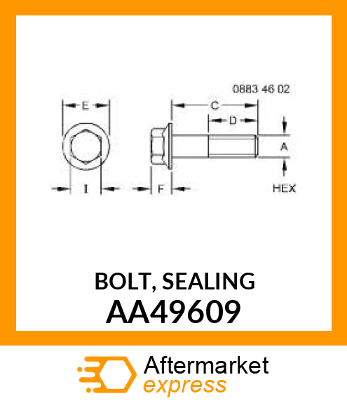 BOLT, SEALING AA49609