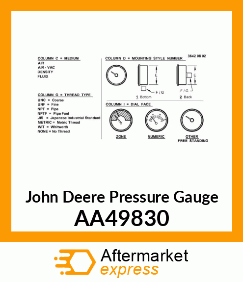 GAUGE, PRESSURE AA49830