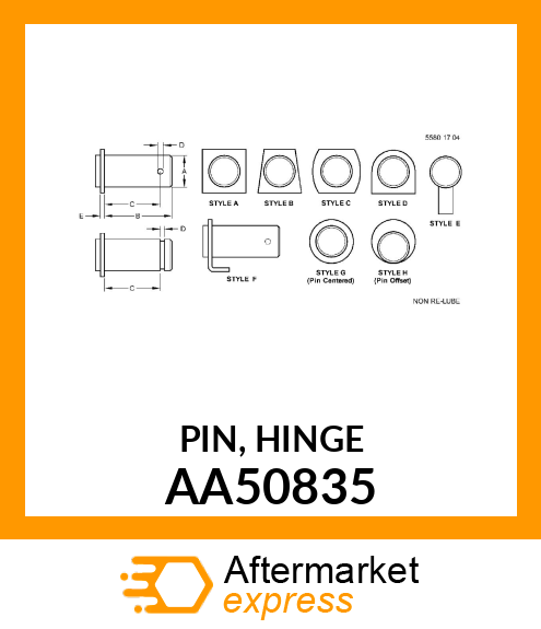 PIN, HINGE AA50835