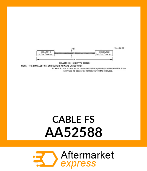 CABLE,IFPW WITH Z HOOK AA52588