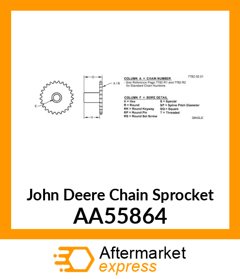 CHAIN SPROCKET, DRIVE SPROCKET, 30T AA55864