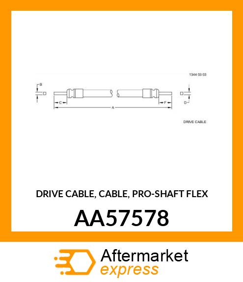 DRIVE CABLE, CABLE, PRO AA57578