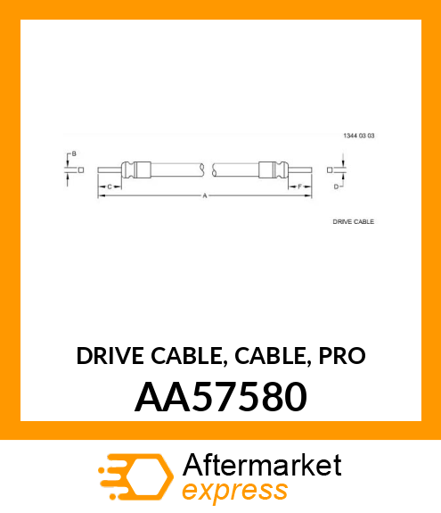 DRIVE CABLE, CABLE, PRO AA57580
