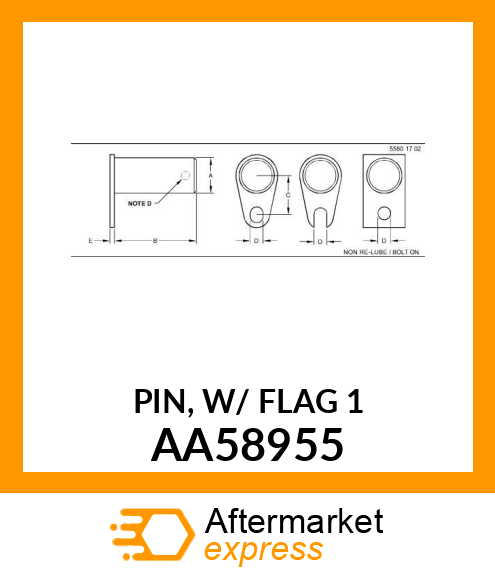 PIN, W/ FLAG 1 AA58955