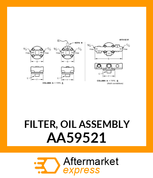 FILTER, OIL ASSEMBLY AA59521