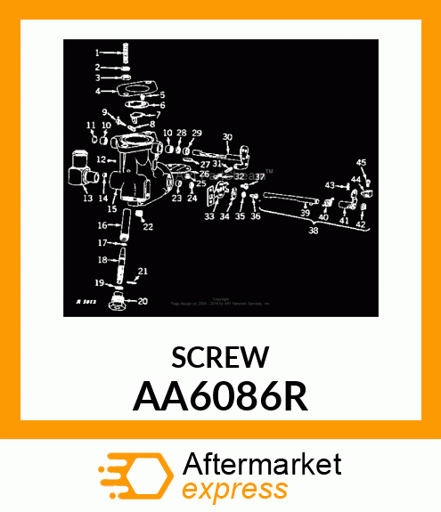 SCREW,MACHINE,W/LOCK WASHER AA6086R