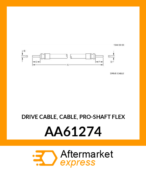 DRIVE CABLE, CABLE, PRO AA61274