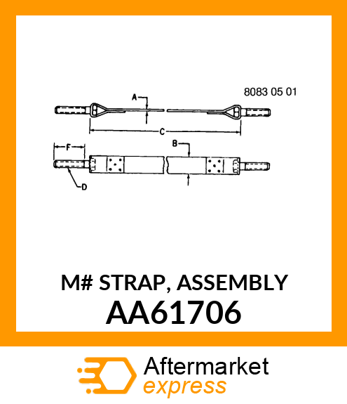 M# STRAP, ASSEMBLY AA61706