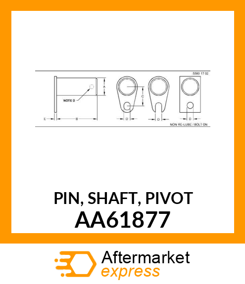 PIN, SHAFT, PIVOT AA61877