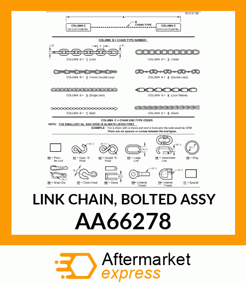 LINK CHAIN, BOLTED ASSY AA66278