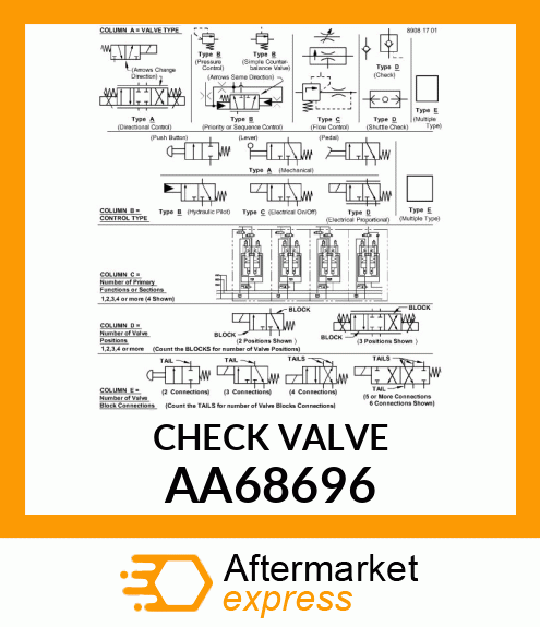 VALVE, CHECK AA68696