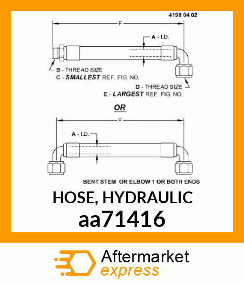 HOSE, HYDRAULIC aa71416