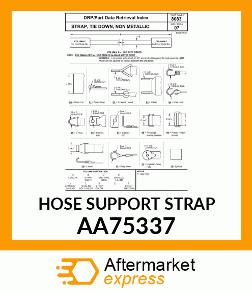 HOSE SUPPORT STRAP AA75337