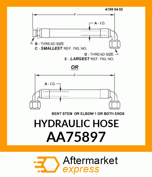 HYDRAULIC HOSE AA75897