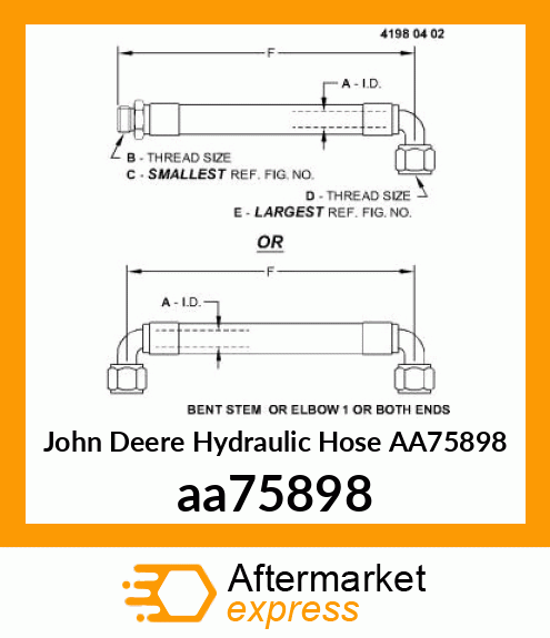 HYDRAULIC HOSE aa75898