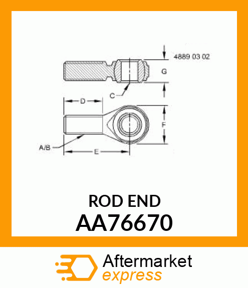 ROD END AA76670