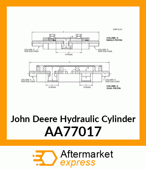 Hydraulic Cylinder AA77017