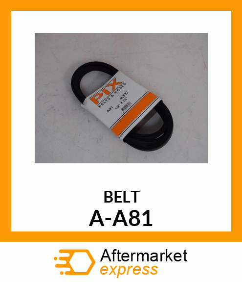 V-Belt - A-SECTION BELT (4L830) A-A81