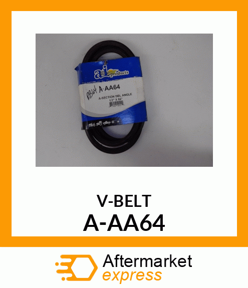 V-Belt - A-SECTION DBL ANGLE BELT A-AA64