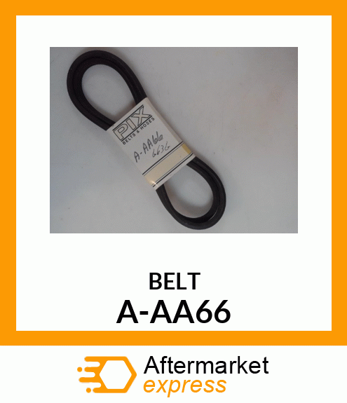 V-Belt - A-SECTION DBL ANGLE BELT A-AA66