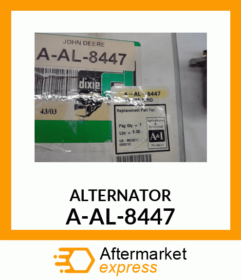 Alternator - 12V,60A,N,ND A-AL-8447