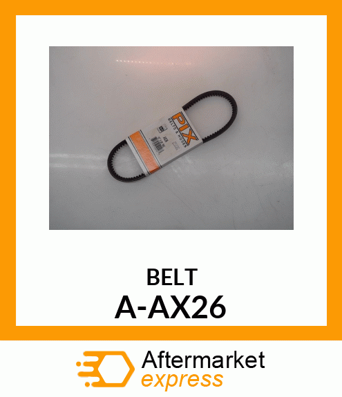 V-Belt - A-SECTION COGGED BELT A-AX26