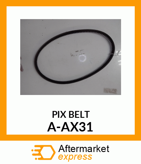 V-Belt - A-SECTION COGGED BELT A-AX31