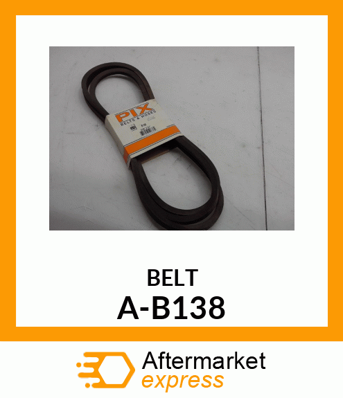 V-Belt - B-SECTION WRAPPED BELT A-B138