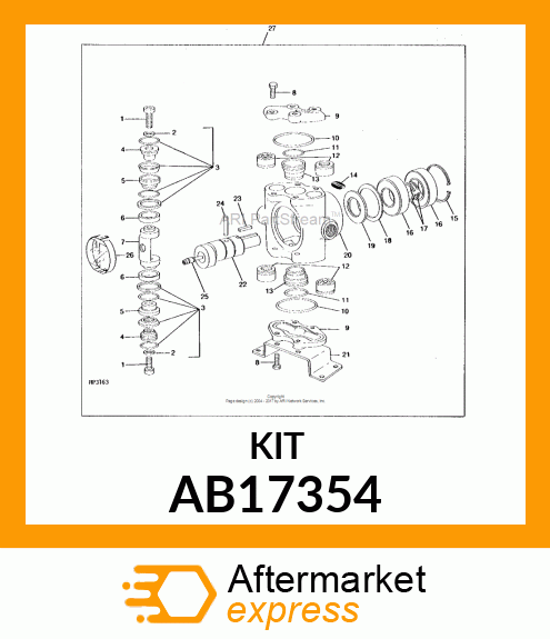 Kit Piston Repair AB17354