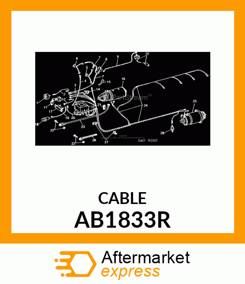 STRAP BATTERY GROUND AB1833R