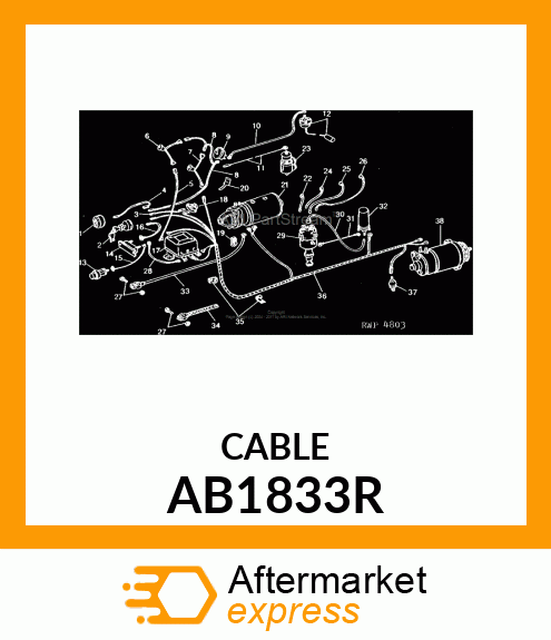 STRAP BATTERY GROUND AB1833R