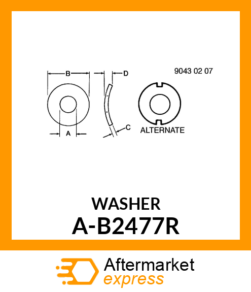 Washer - WASHER A-B2477R