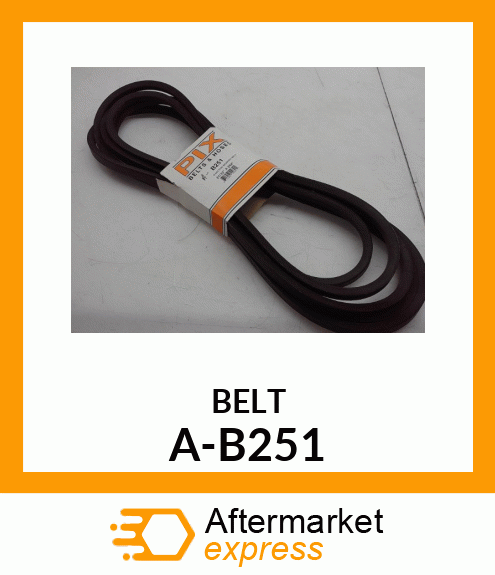 V-Belt - B-SECTION WRAPPED BELT A-B251