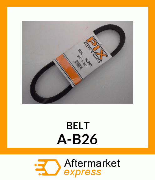 V-Belt - B-SECTION BELT (5L290) A-B26