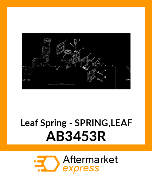 Leaf Spring - SPRING,LEAF AB3453R
