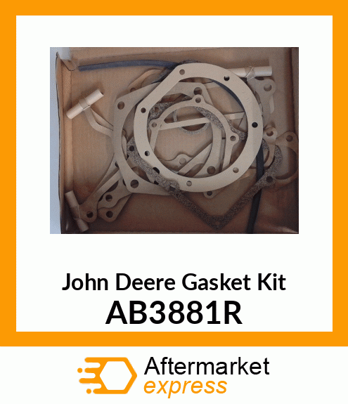 GASKETS, PACKAGED FOR CRANKSHAFT amp; AB3881R