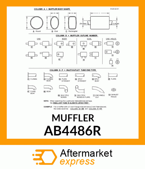 MUFFLER AB4486R