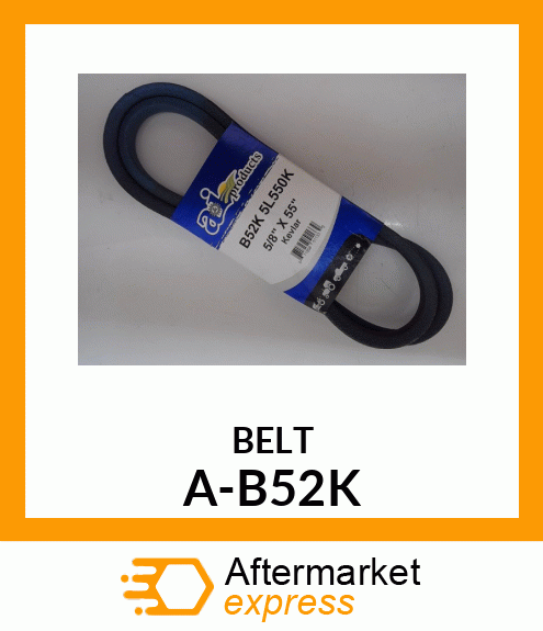 V-Belt - B-SECTION KEVLAR (BLUE) A-B52K