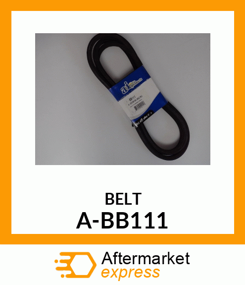 V-Belt - B-SECTION DBL ANGLE BELT A-BB111