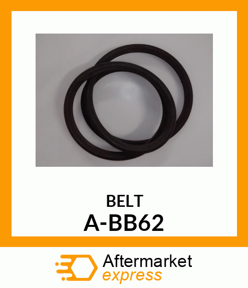 V-Belt - B-SECTION DBL ANGLE BELT A-BB62