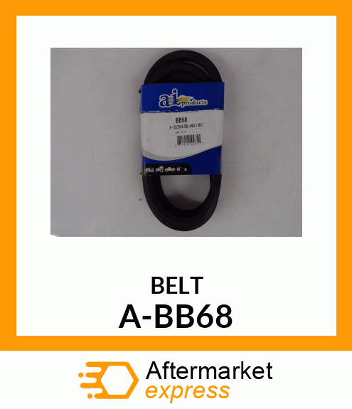 V-Belt - B-SECTION DBL ANGLE BELT A-BB68