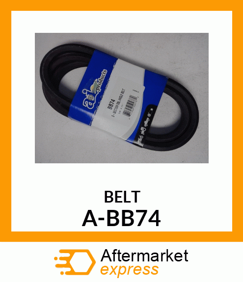 V-Belt - B-SECTION DBL ANGLE BELT A-BB74