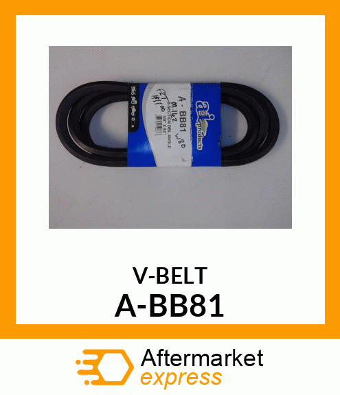 V-Belt - B-SECTION DBL ANGLE BELT A-BB81