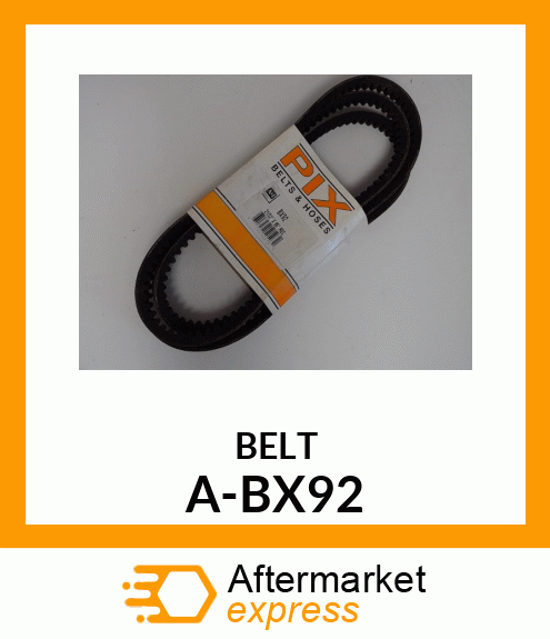 V-Belt - B-SECTION COGGED BELT A-BX92