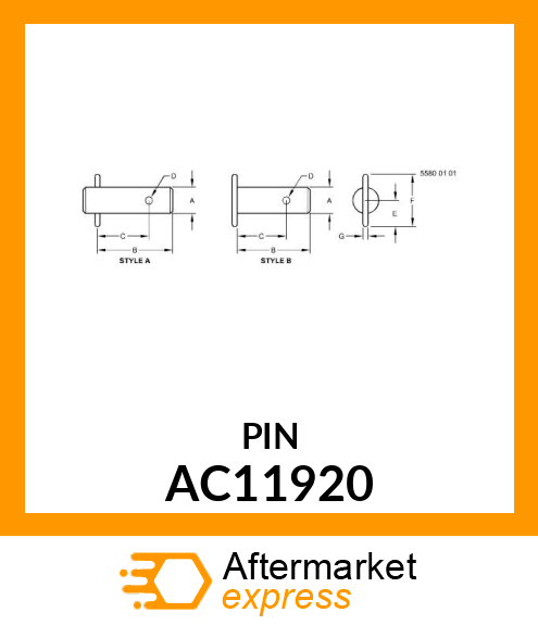 BEATER CLUTCH PIN AC11920