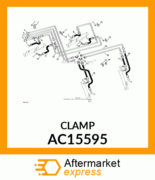 CLAMP, CLAMP,HOSE CLAMP, HOSE AC15595